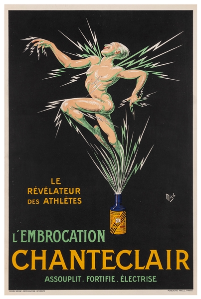  LIEBEAUX, Michel (1881 – 1923). L’Embrocation Chanteclair. ...