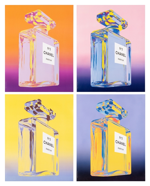  Group of Four Chanel No. 5 Posters. 2003. Paris: Chanel. Ea...