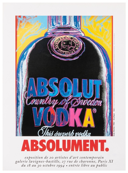  WARHOL, Andy (1928 – 1987). Absolument. 1994. Artwork origi...