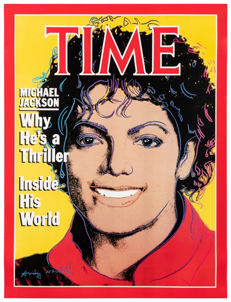  WARHOL, Andy (1928 – 1987). Michael Jackson Time Magazine. ...