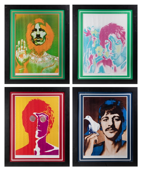  AVEDON, Richard (1923 – 2004). The Beatles. Set of 4 poster...