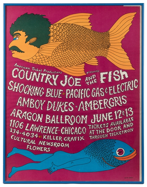  GREEN, Laura. Country Joe and the Fish / Aragon Ballroom. 1...