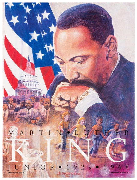  [CIVIL RIGHTS]. BATES, Johnnie B Jr. Martin Luther King Jun...