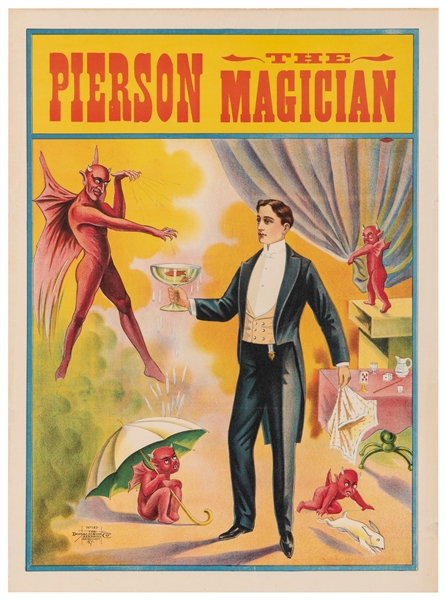  Donaldson Litho Magician Stock Poster. Newport, KY: Donalds...