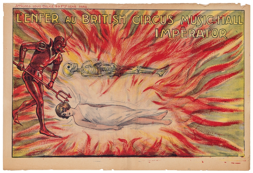  L’enfer au British Circus Music-Hall Imperator. Paris: Affi...