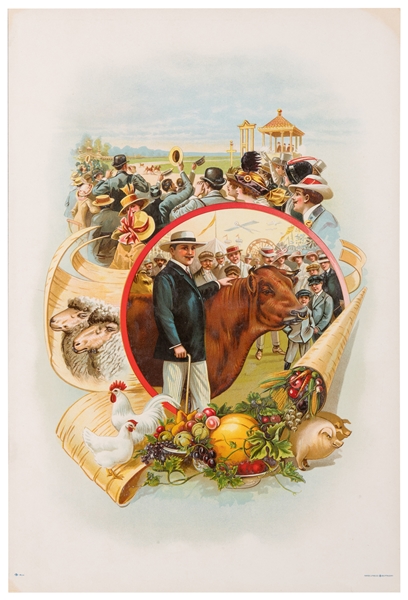  [FAIRS]. Early American Fair Poster. Buffalo: Hayes, ca. 19...