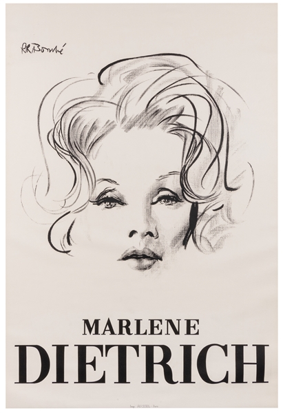  BOUCHE, Rene (1905 – 1963). Marlene Dietrich. Paris: Aussel...