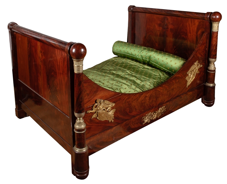  [FURNITURE]. [CAMPAIGN BED]. Empire Portable “Lit en Bateau...