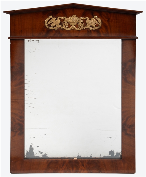  French Empire Hanging Wall Mirror [France, ca. 1800s]. Orig...