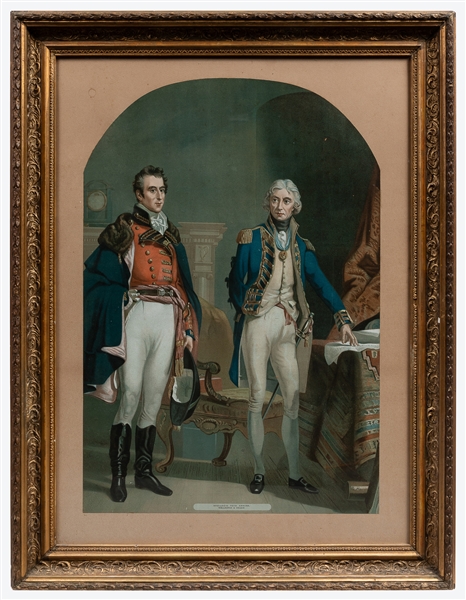  [CHROMOLITHOGRAPH]. [NELSON, Lord Horatio (1758-1805), and ...