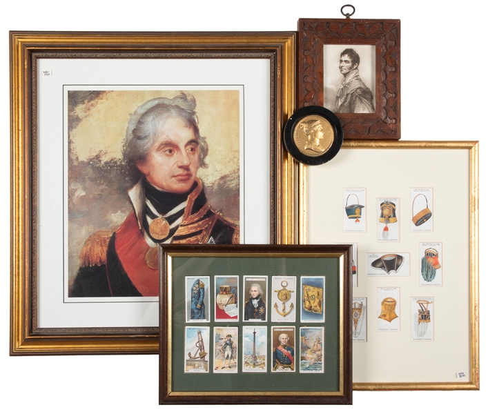  [LITHOGRAPHY OR PRINTS]. Group of 5 Framed Items and One Un...