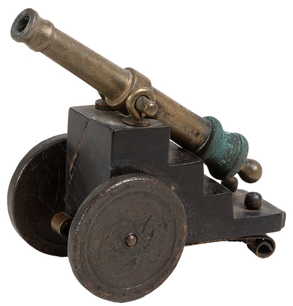  Model Cannon with King George Coin Wheels. [England, ca. 17...