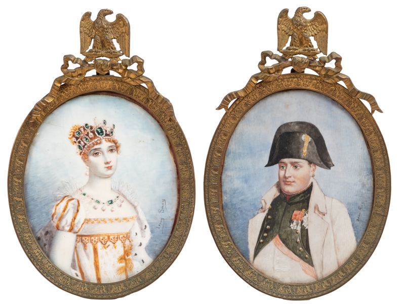  [PAINTED MINIATURES]. [BONAPARTE, Napoleon (1769-1821), and...