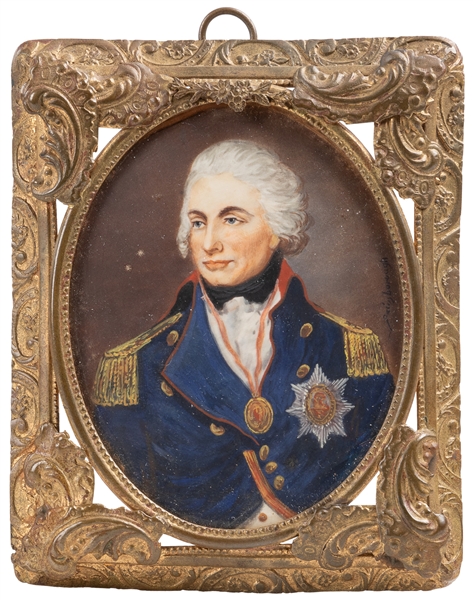  [PAINTED MINIATURES]. [NELSON, Lord Horatio (1758-1805), su...