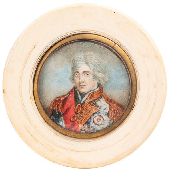  [PAINTED MINIATURES]. [NELSON, Lord Horatio (1758-1805), su...