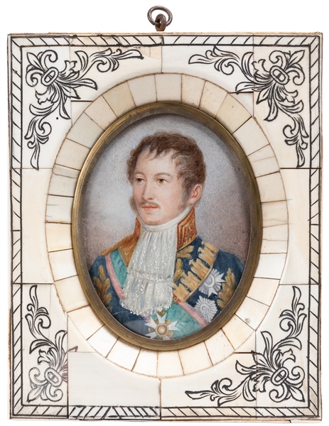  [PAINTED MINIATURE]. [PRINCE EUGENE DE BEAUHARNAIS, (1781-1...