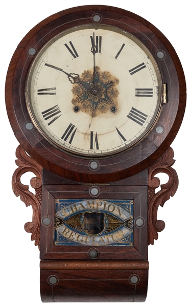  [WALL CLOCK]. English Champion Regulator “Superior 8 Day Cl...