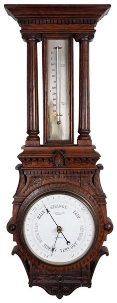  Oak Aneroid Wall Barometer. Liverpool: J. Thompson & Co., [...