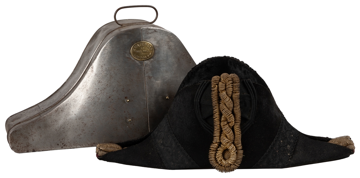  [BRITISH NAVY]. Royal Navy Officer’s Bicorn Chapeau with Or...