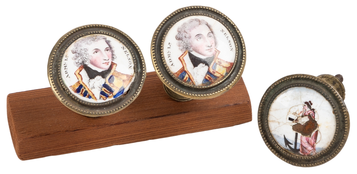  [DRAWER PULLS]. [NELSON, Lord Horatio (1758-1805), subject]...