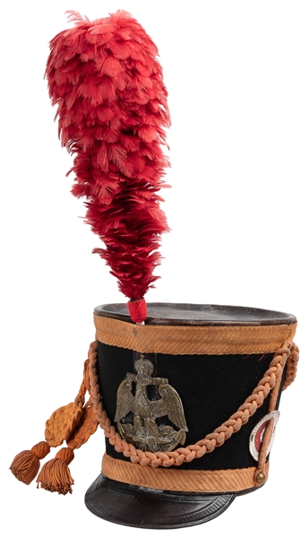  [IMPERIAL MARINES SHAKO]. Complete Shako of the Imperial Ma...