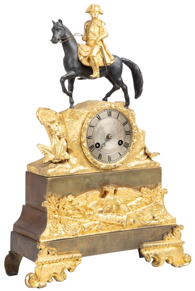  [SILK SUSPENSION CLOCK]. Napoleon a Cheval: Silk Suspension...