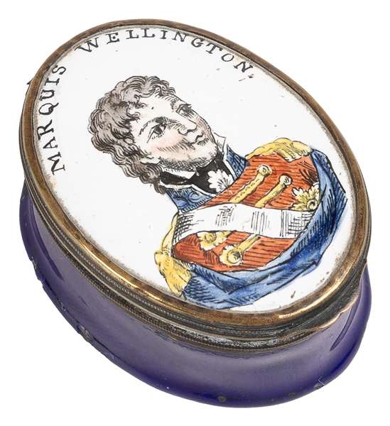  [SNUFF BOX]. [WELLESLEY, Arthur, First Duke of Wellington (...