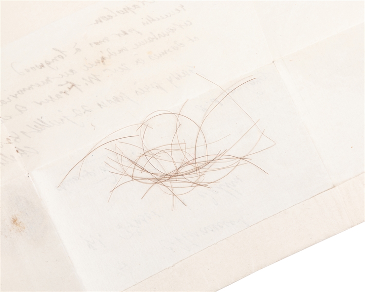  BONAPARTE, Napoleon (1769-1821). Lock of Napoleon’s Hair, C...