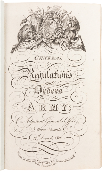  [BRITISH ARMY]. General Regulations and Orders for the Army...