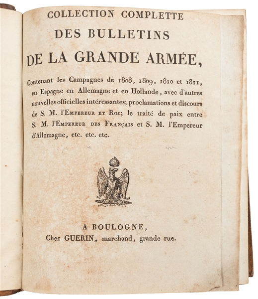  “Collection Complette des Bulletins de la Grande Armée, Con...