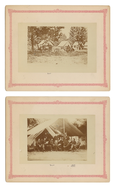  [BRADY, Mathew (1822-1896), photographer]. Pair of Albumen ...