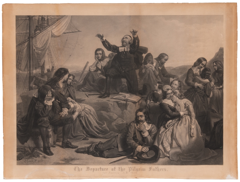  [BURNET, John (1784-1868), engraver]. The Departure of the ...