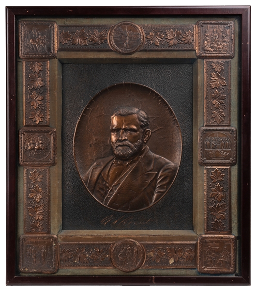  [GRANT, Ulysses S. (1822-1885), subject]. Pressed Copper Pl...