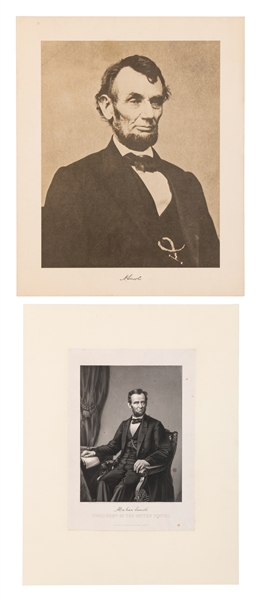  [LINCOLN, Abraham (1809-1865), subject]. [PERINE, George (1...