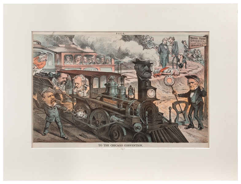  [“PUCK” MAGAZINE]. Group of 12 Chromolithographic Political...