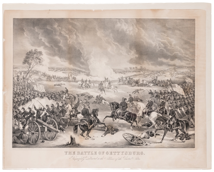  [ROBERTSON, William C., engraver]. The Battle of Gettysburg...