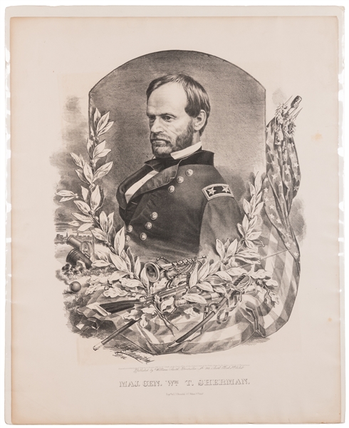  [ROSENTHAL, L. N. (1824-1900), engraver]. Maj. Gen. Wm. T. ...