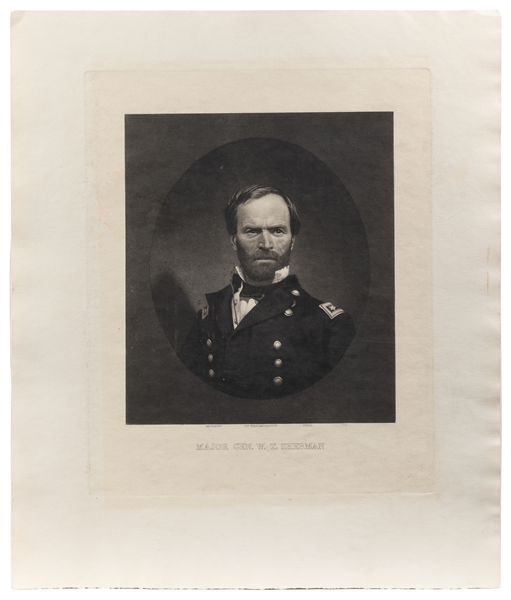  [SARTAIN, William (1843-1924), engraver]. Major Gen. W. T. ...