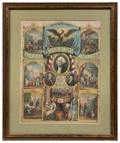  [STROBRIDGE & CO., LITHOGRAPHERS]. American Order of United...