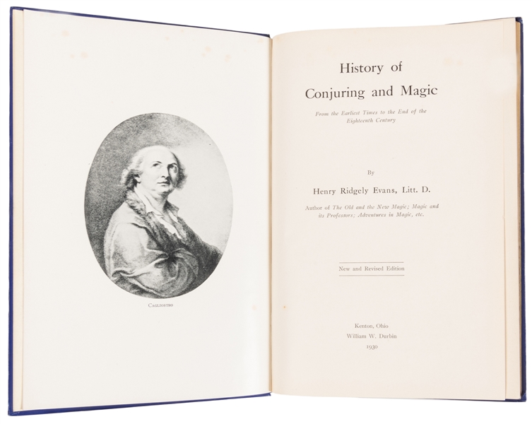  EVANS, Henry Ridgley (1861 – 1949). History of Conjuring an...