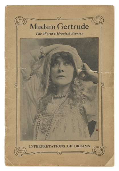  GERTRUDE, Madam. Interpretations of Dreams. Chicago, ca. 19...