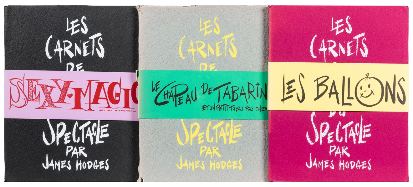  HODGES, James (1928 – 2019). Three Volumes of Les Carnets d...