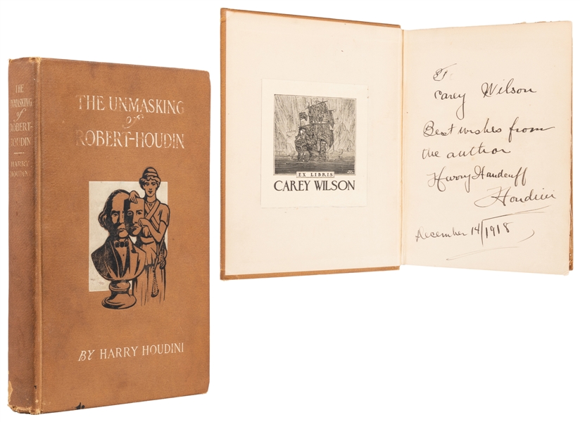  HOUDINI, Harry (Erik Weisz, 1874 – 1926). The Unmasking of ...