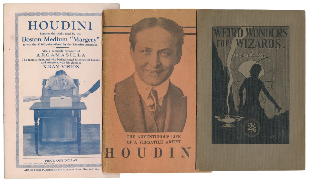  [HOUDINI, Harry (Erik Weisz, 1874 – 1926)]. Two pitch books...