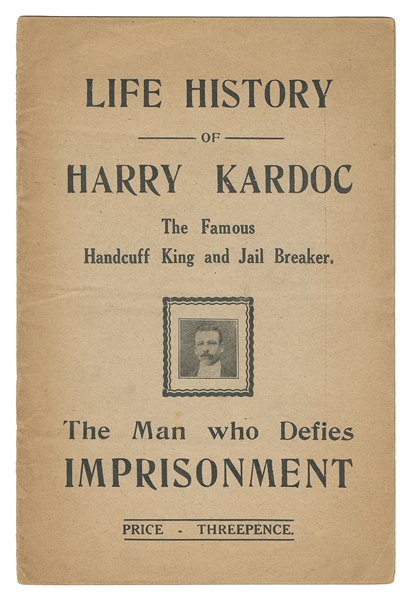  KARDOC, Harry. Life History of Harry Kardoc the Famous Hand...