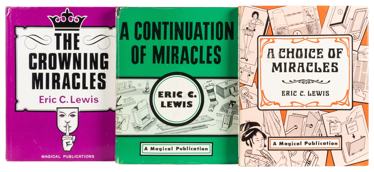  LEWIS, Eric C. (1908 – 93). The Miracles Trilogy. Including...