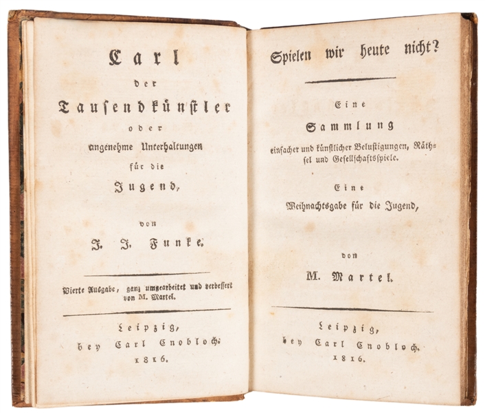  FUNKE, J.J. – MARTEL, M. Carl der Tausendkünstler oder ange...