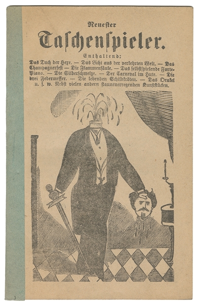  Neuester Tachenspieler. Vienna: Wilhelm Hegenauer, ca. 1880...