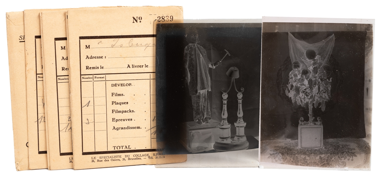  [AUTOMATA]. Group of 6 Glass Negatives of Automata by Rober...