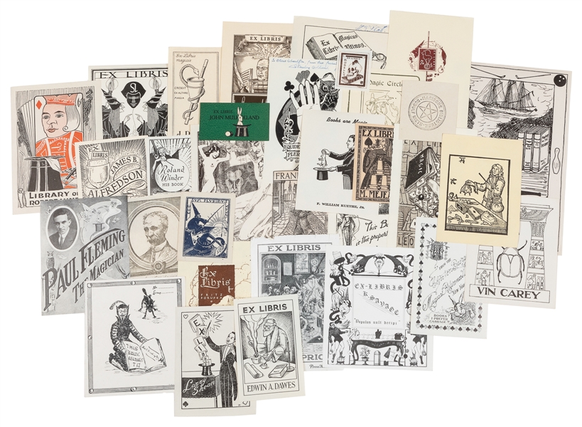  [BOOKPLATES]. Collection of Magicians’ Bookplates. 1900s – ...